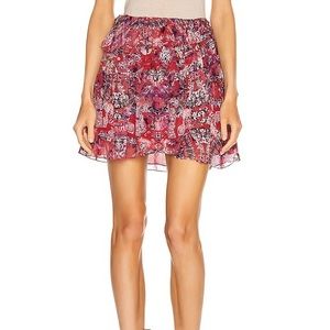 IRO Tingo Skirt in Cranberry 34